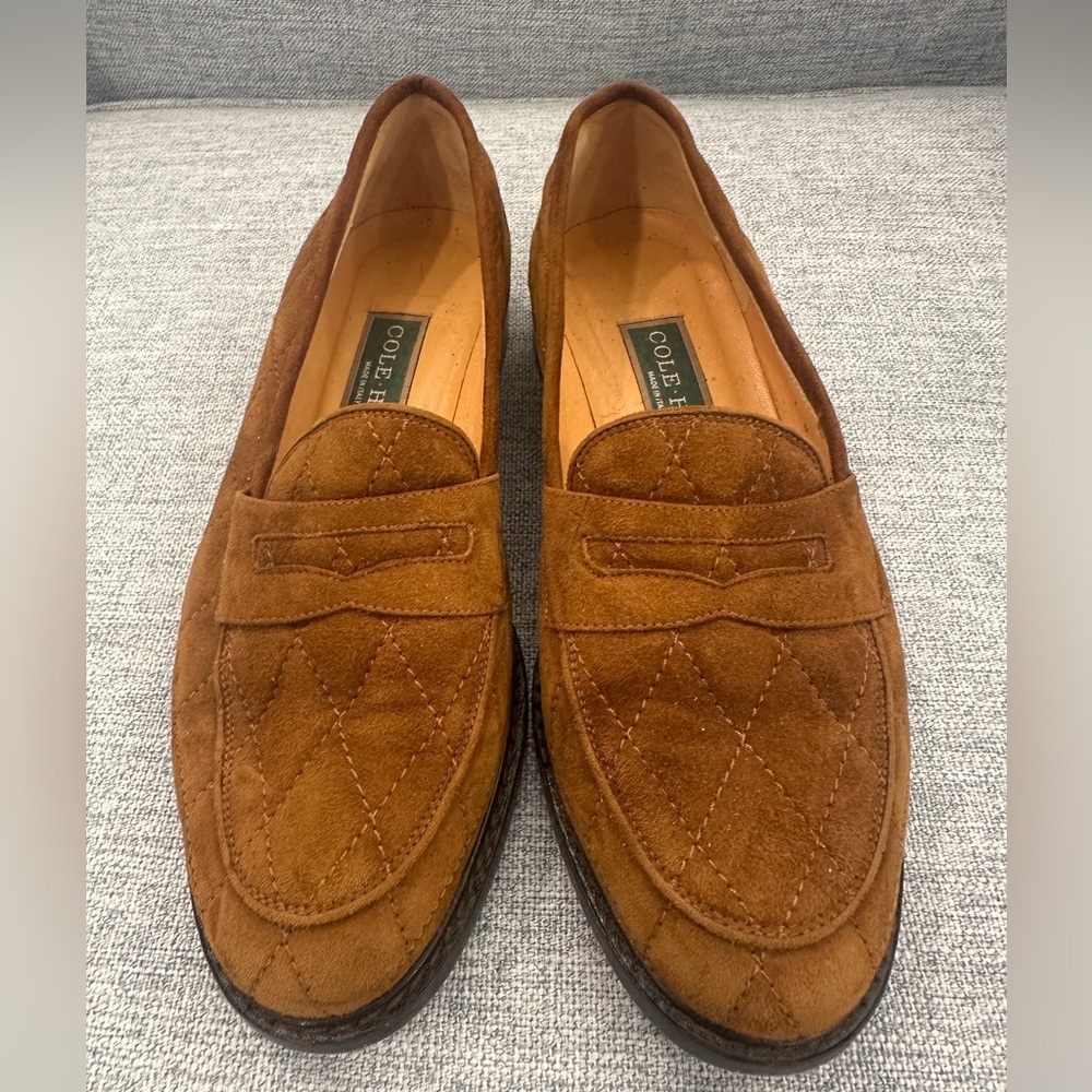 Cole Haan Brown Suede Loafers - Picture 4 of 7